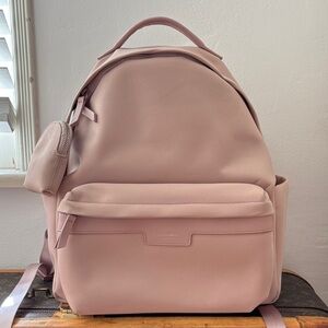 Mina Baie Blush Pink Eli Nylon Diaper Bag Backpack